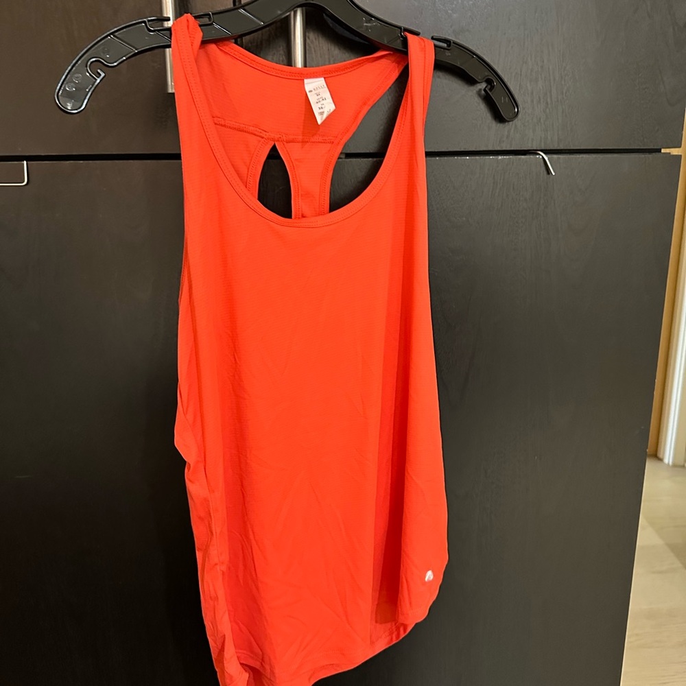 Bally Total Fitness Orange Racerback Tank – Size M